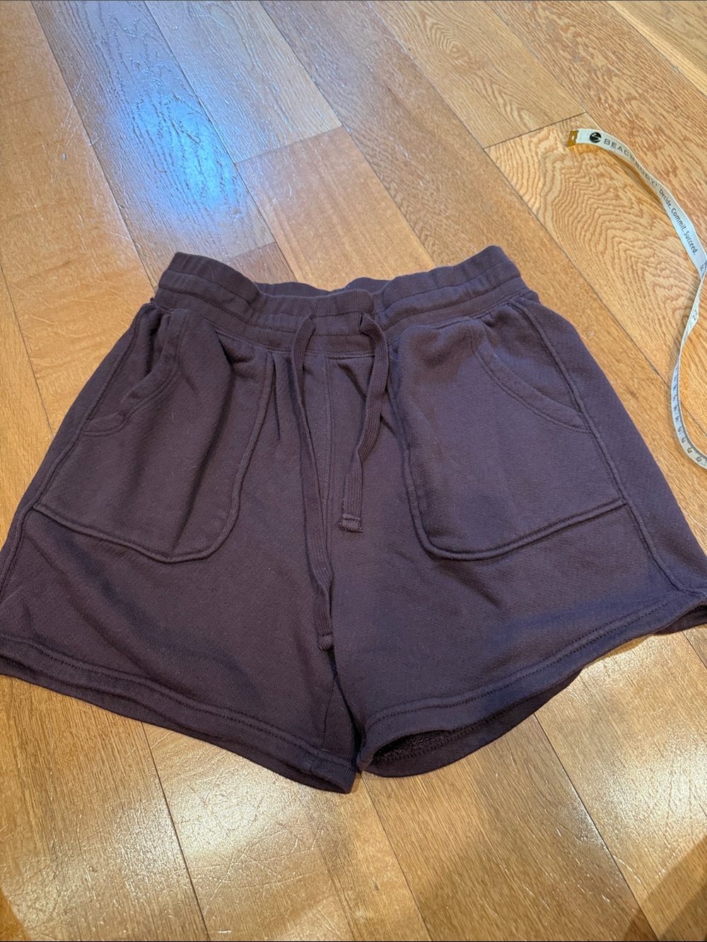 Mono B large Women's Pull-On Lounge Shorts - Dark Plum